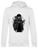 Hoodie barbat cu gluga Sky fighter Alb
