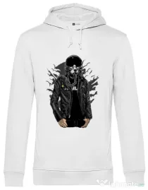 Hoodie barbat cu gluga Sky fighter Alb
