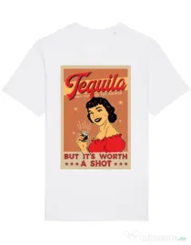 Tricou STANLEY STELLA barbat Worth a shot Alb