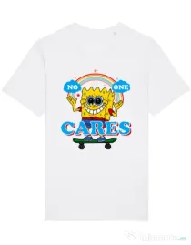 Tricou STANLEY STELLA barbat No one cares Alb