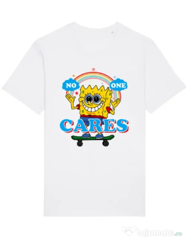 Tricou STANLEY STELLA barbat No one cares Alb
