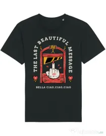 Tricou STANLEY STELLA barbat The last message Negru