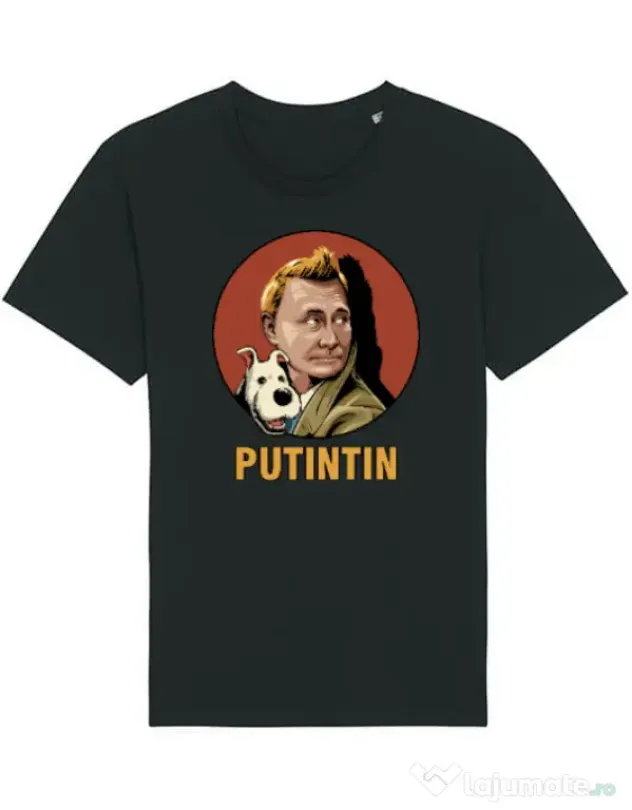 Tricou STANLEY STELLA barbat Putin Tin Negru