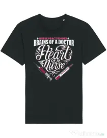 Tricou STANLEY STELLA barbat Nurse practicioner Negru