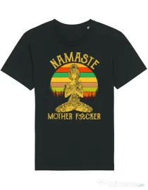 Tricou STANLEY STELLA barbat Namaste motherfucker Negru