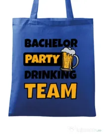 Sacosa personalizata Petrecerea burlacilor Bachelor Party Albastru regal