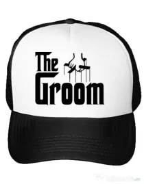 Sapca personalizata Mire The groom Alb