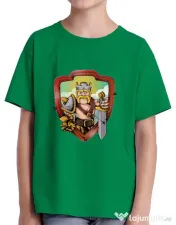 Tricou ADLER copil The Barbarian Verde mediu 