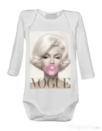 Baby body Bubblegum Alb