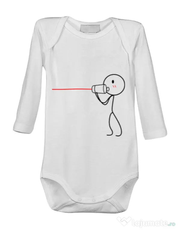 Baby body Cuvinte de dragoste 1 Alb