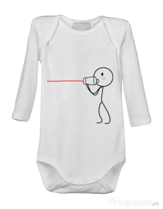 Baby body Cuvinte de dragoste 1 Alb