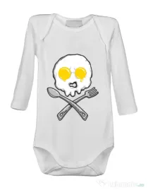 Baby body Eggskull Alb