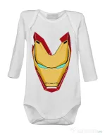 Baby body Iron man mask Alb