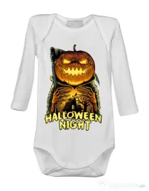 Baby body Jack o lantern Alb