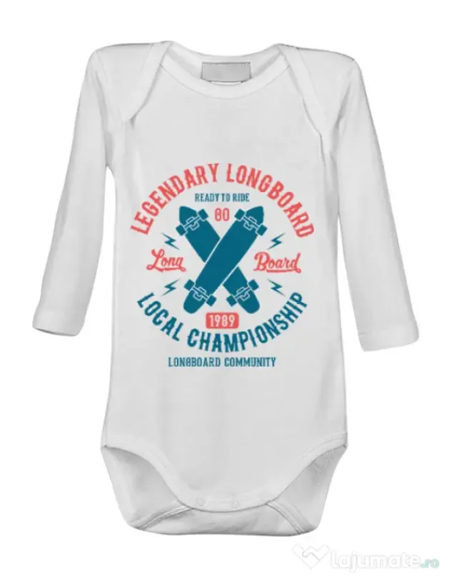Baby body Legendary Longboard Alb
