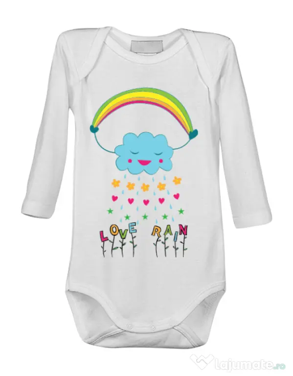 Baby body Love rain Alb