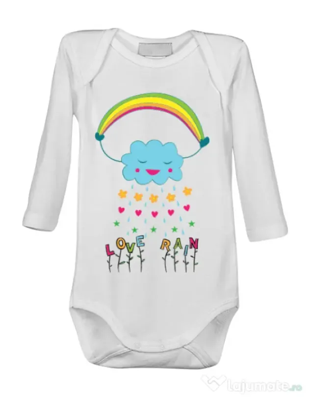 Baby body Love rain Alb