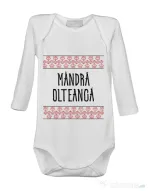 Baby body Mandra olteanca Alb