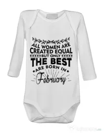Baby body The best women are born in February Alb