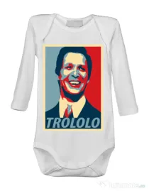 Baby body Trololo Alb