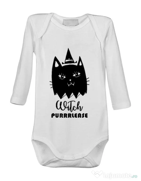Baby body Witch Purrrlease Alb