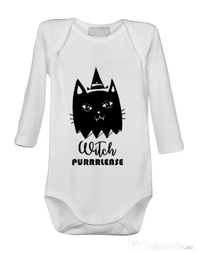 Baby body Witch Purrrlease Alb