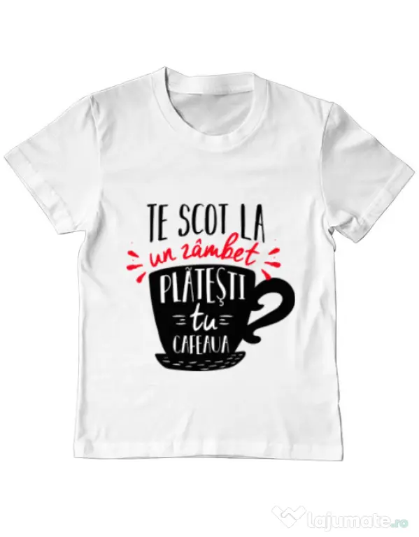 Tricou ADLER copil Te scot la un zambet Alb