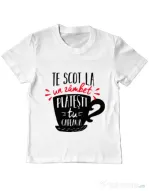 Tricou ADLER copil Te scot la un zambet Alb