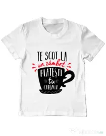 Tricou ADLER copil Te scot la un zambet Alb