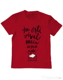 Tricou ADLER copil Tu esti visul meu Rosu