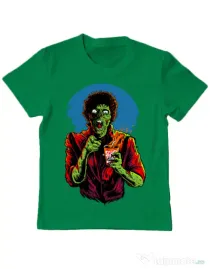 Tricou ADLER copil I want you to dance Verde mediu