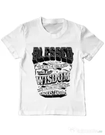 Tricou ADLER copil Blessed Alb