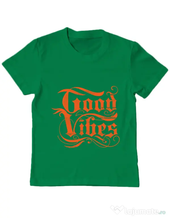 Tricou ADLER copil Good vibes Verde mediu