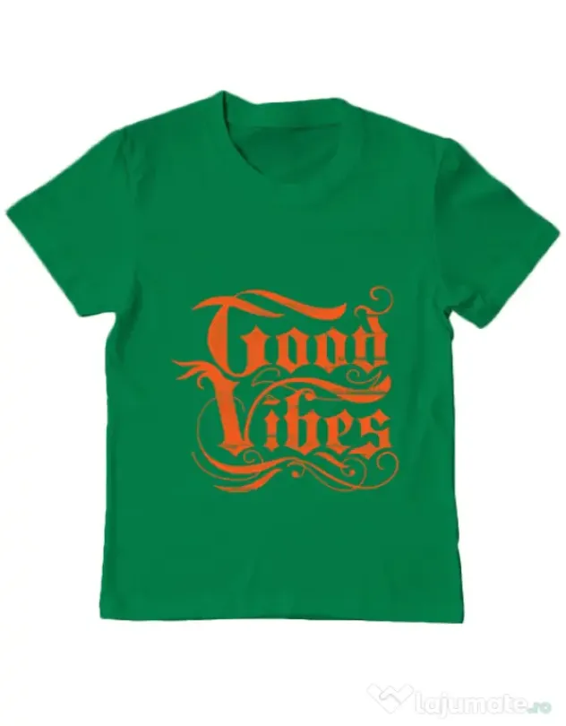 Tricou ADLER copil Good vibes Verde mediu