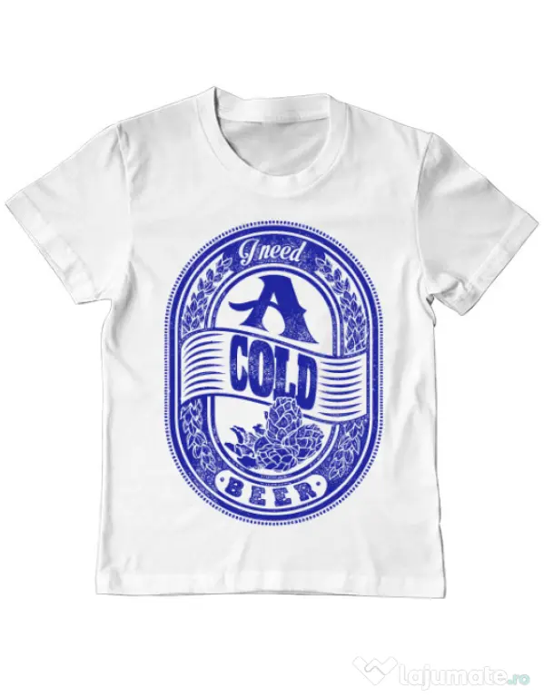 Tricou ADLER copil I need beer Alb