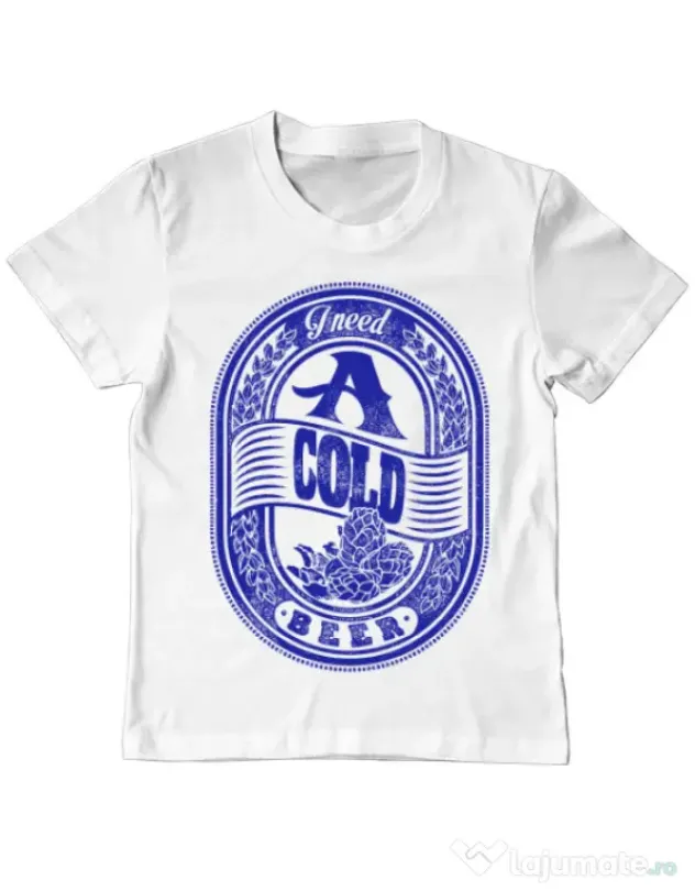 Tricou ADLER copil I need beer Alb
