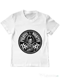 Tricou ADLER copil Pirates of the north Alb