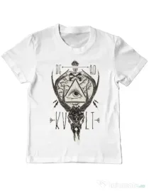 Tricou ADLER copil Dead kult Alb