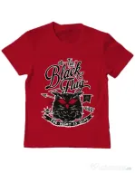 Tricou ADLER copil The black flag owl Rosu