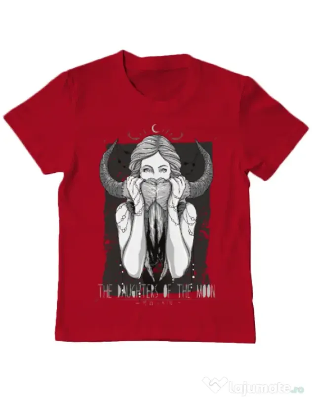 Tricou ADLER copil The Daughters Of The Moon Rosu