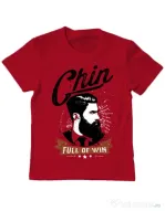 Tricou ADLER copil Chin full of win Rosu