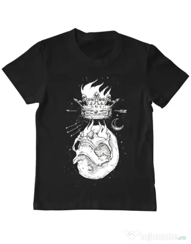 Tricou ADLER copil Flames Negru
