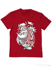 Tricou ADLER copil Skater Santa Rosu