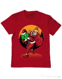 Tricou ADLER copil Grinch stole Christmas Rosu