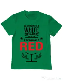 Tricou ADLER copil White Christmas Verde mediu