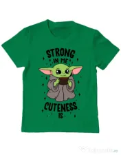 Tricou ADLER copil Strong in me Verde mediu 