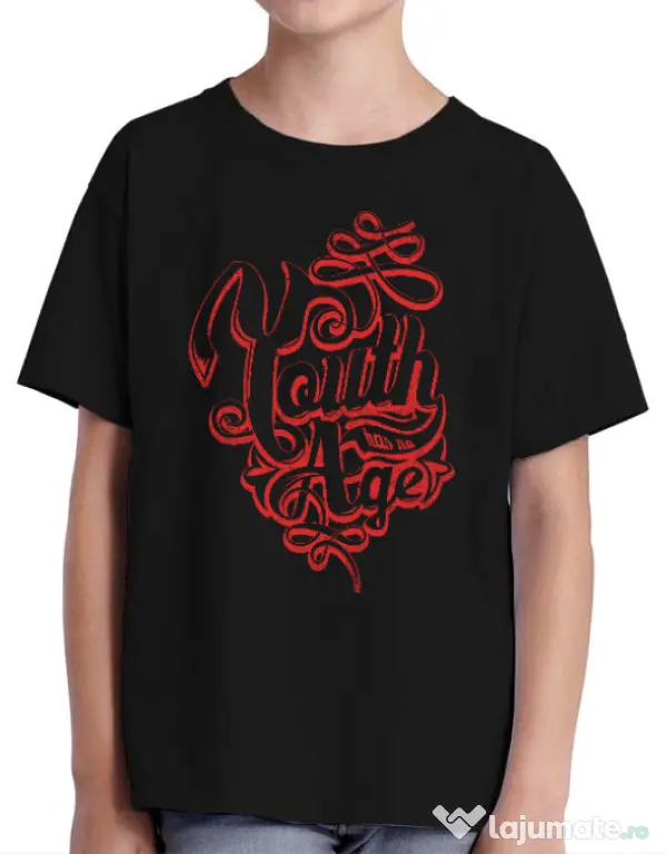 Tricou ADLER copil Youth has no age Negru