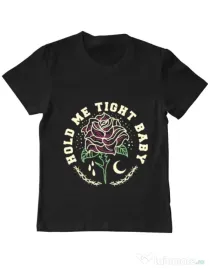 Tricou ADLER copil Hold me tight Negru