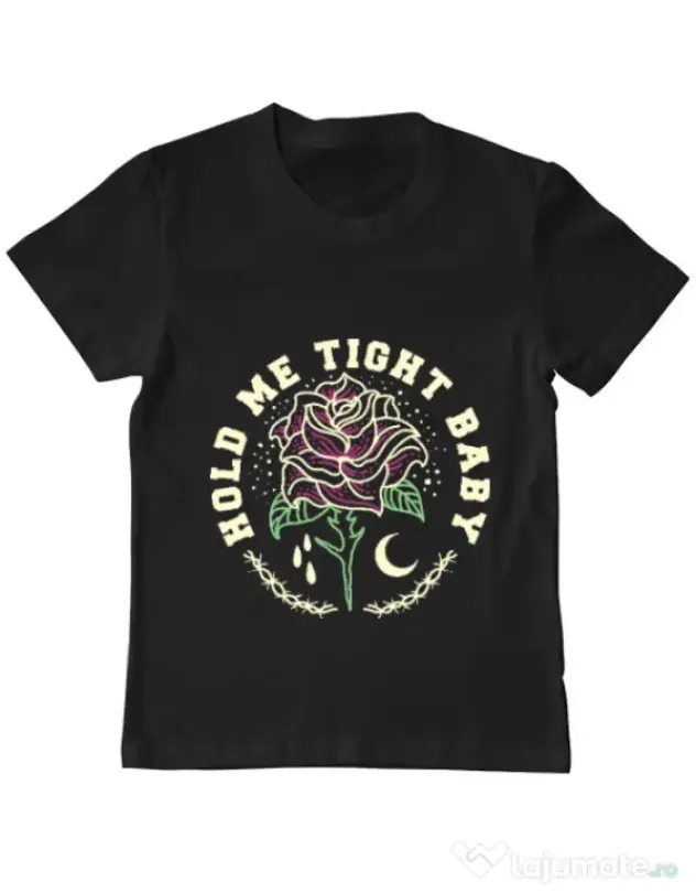 Tricou ADLER copil Hold me tight Negru