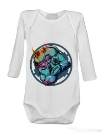 Baby body Helmet demons Alb